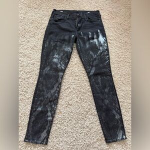 True Religion Charcoal and Black Denim